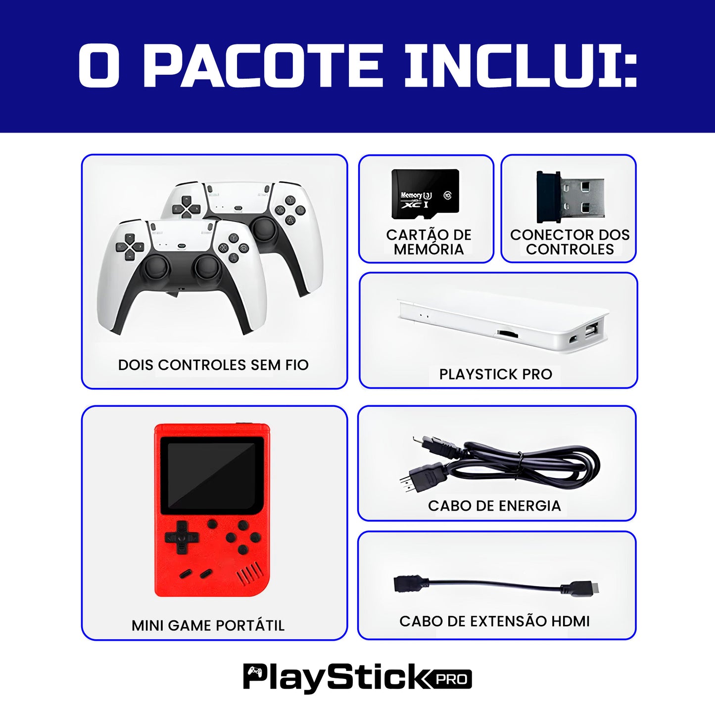 PlayStick Pro + Game Portátil Grátis